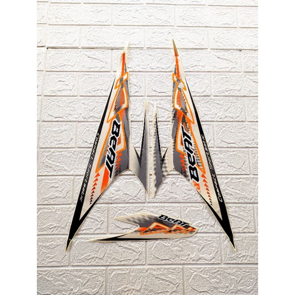 Striping Stiker honda beat karbu biru hitam putih merah  unggu