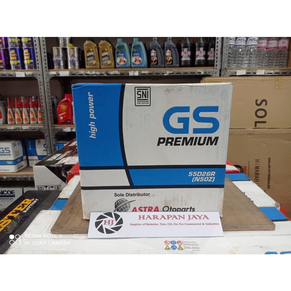 Jual AKI MOBIL GS ASTRA N50Z (60 AH) PREMIUM BASAH | Shopee Indonesia