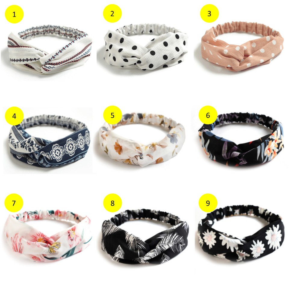 Bandana Korea Bando Bandana Wanita Murah Motif Terlengkap Shopee
