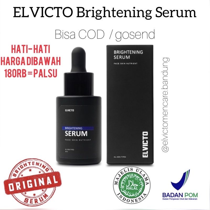 Elvicto serum Asli - Elvicto Brightening serum original - Serum Khusus Pria - Brightening Serum asli