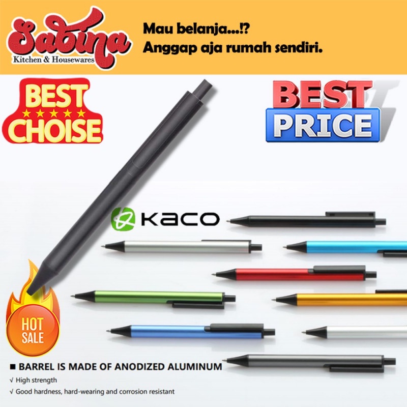 Pulpen Pena Gel Aluminium 0.5mm 1 PCS