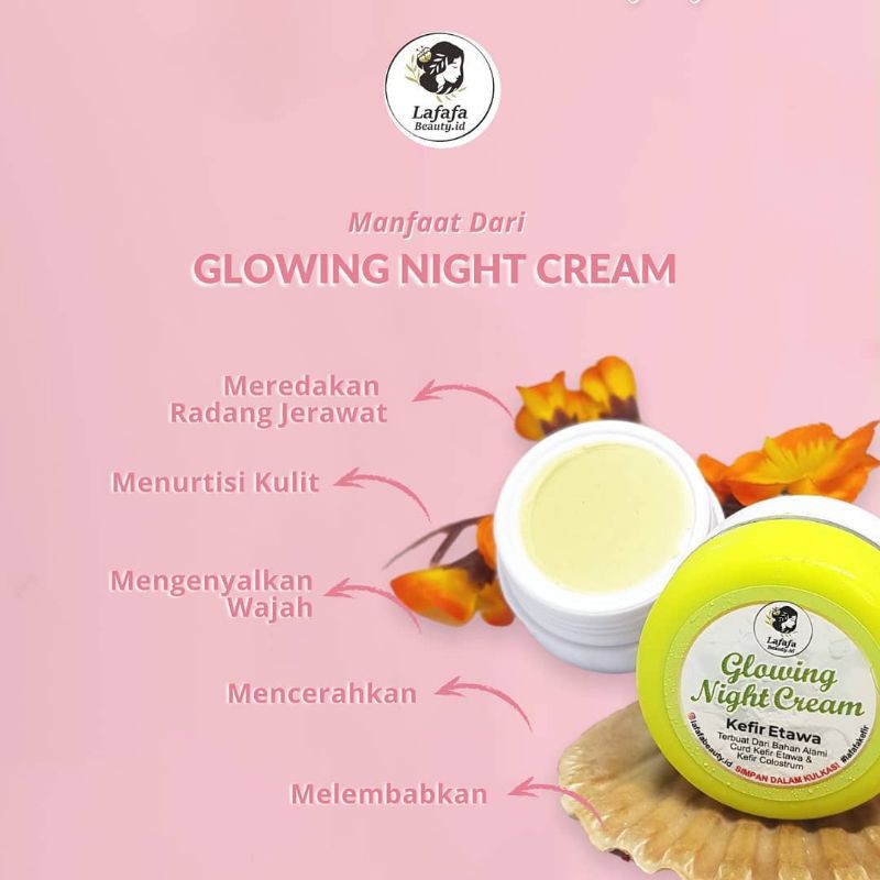 GLOWING NIGHT CREAM KEFIR kulkas