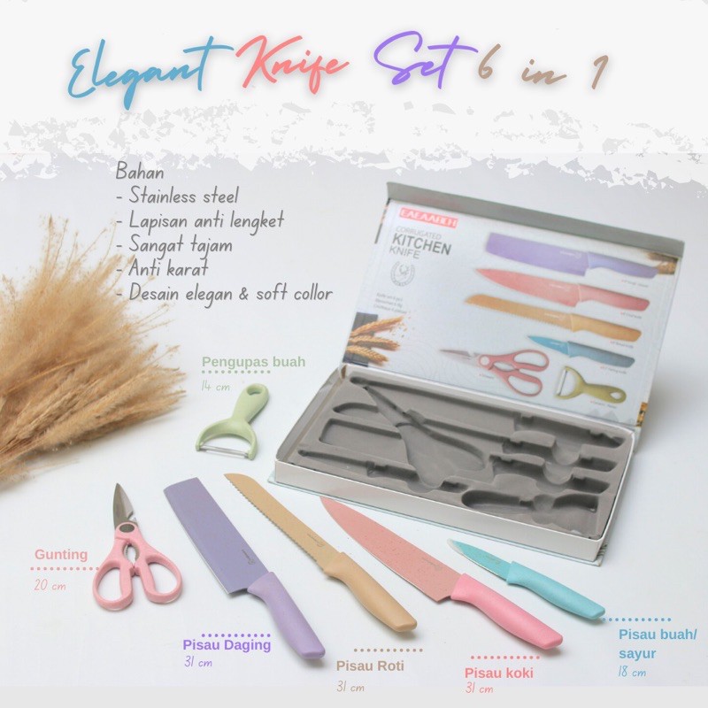 ELEGANT KNIFE SET 6 in 1