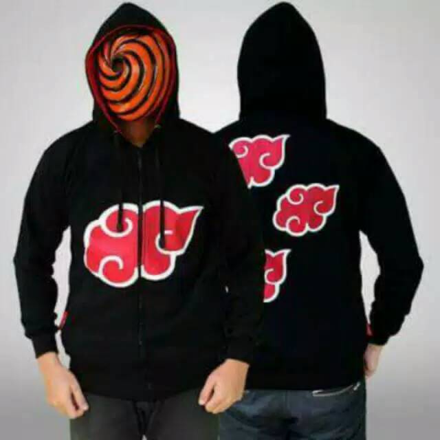 JAKET ZIPPER HOODIE ANIME AKATSUKI