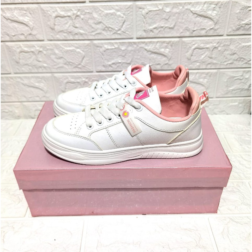  SNEAKERS  WANITA IMPORT PUTIH  POLOS L042 Shopee Indonesia