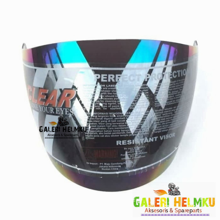 Kaca Visor KYT Venom RR clear / smoke / pelangi