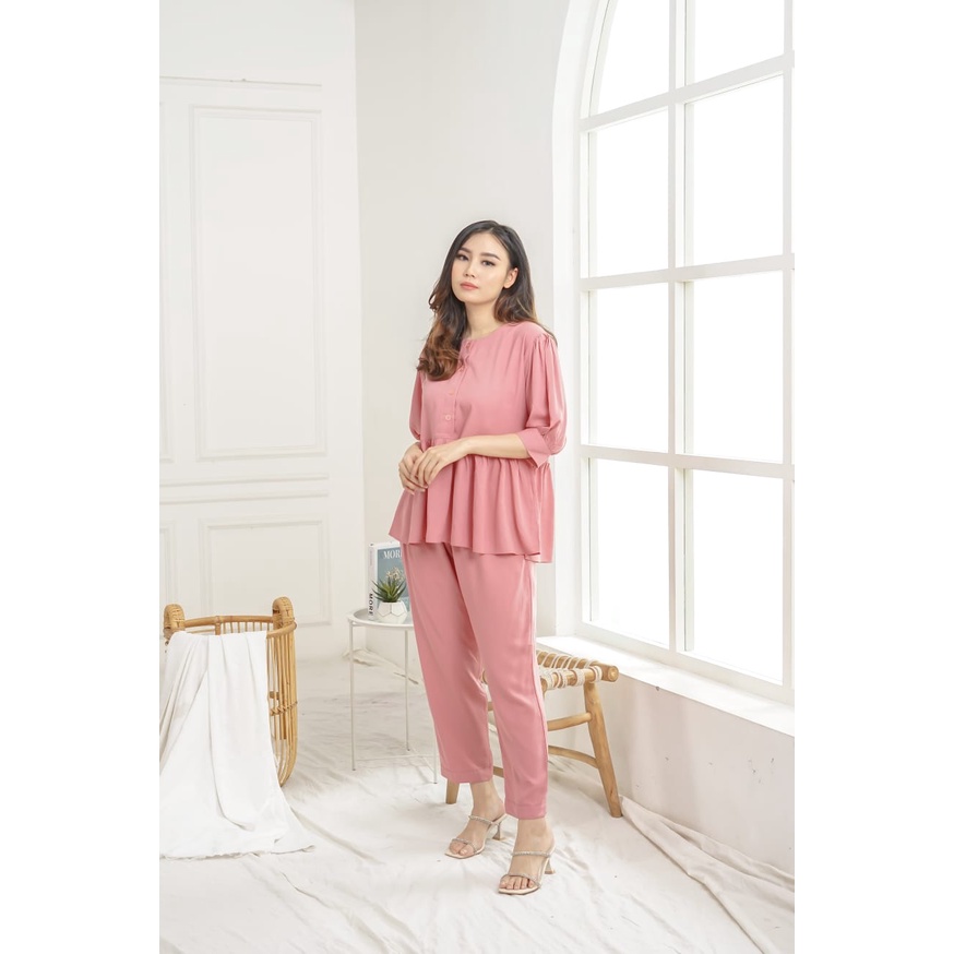 Baju tidur / pajamas / piyama / homewear / sleepwear / busui bumil friendly / setelan wanita / seksi-4