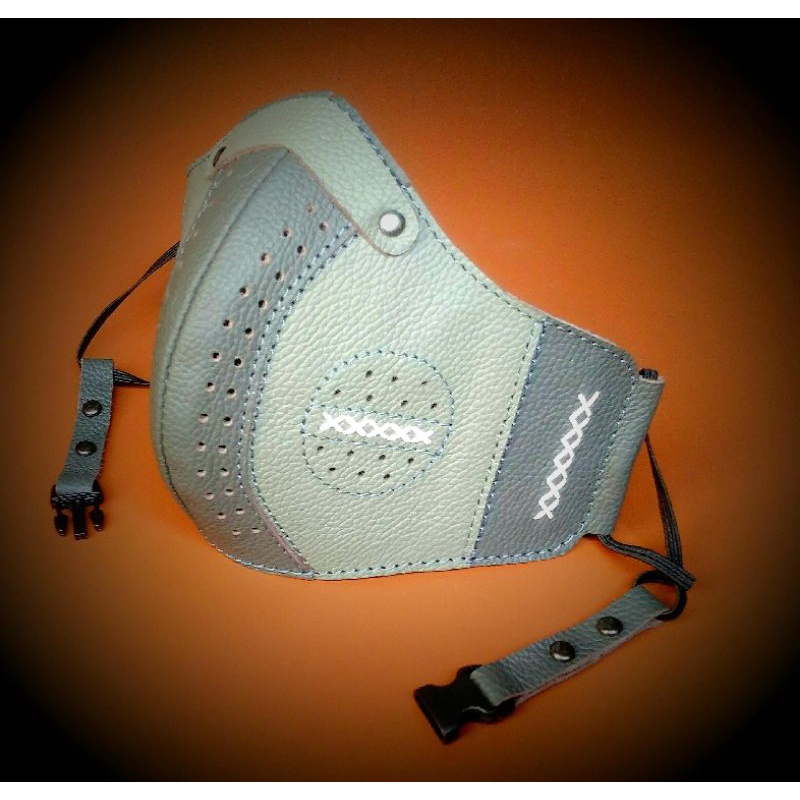 masker motor keren kulit asli masker army kulit kombinasi masker rider pria keren