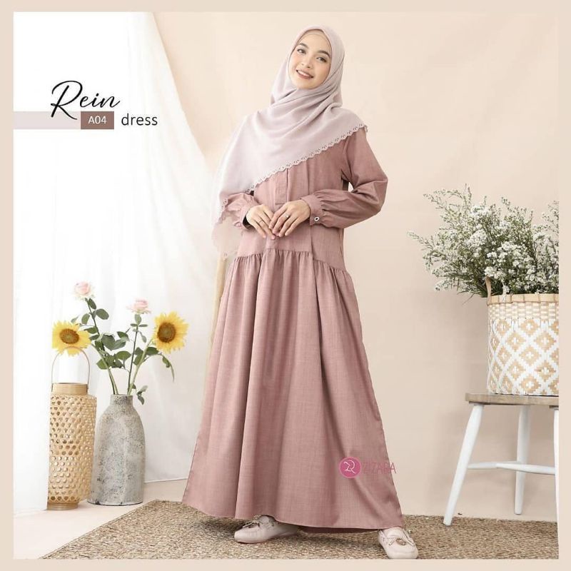 [ZIZARA] REIN DRESS - gamis syar'i busui - afiyahijabshop