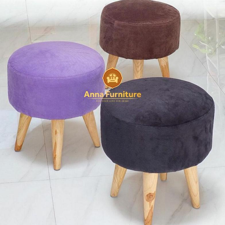 Best SellerSofa Bulat & Kotak / Sofa Stool / Pouft / Kursi Stool Kancing & Polos BerkualitasReady St