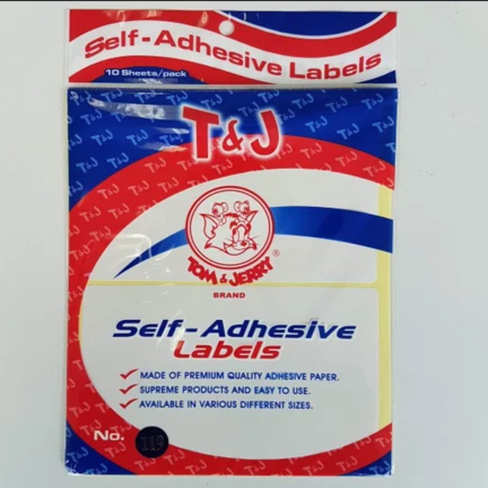 LABEL STIKER TOM & JERRY NO.119