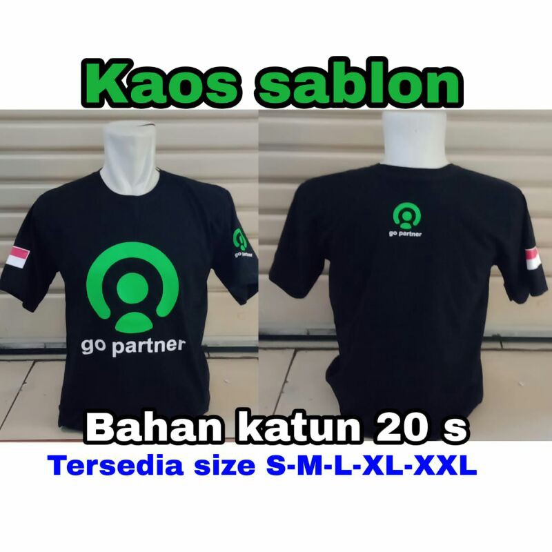 Kaos online Gopartner kaos distro ojek online