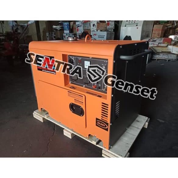 genset silent diesel 5000 watt. max 5500 watt