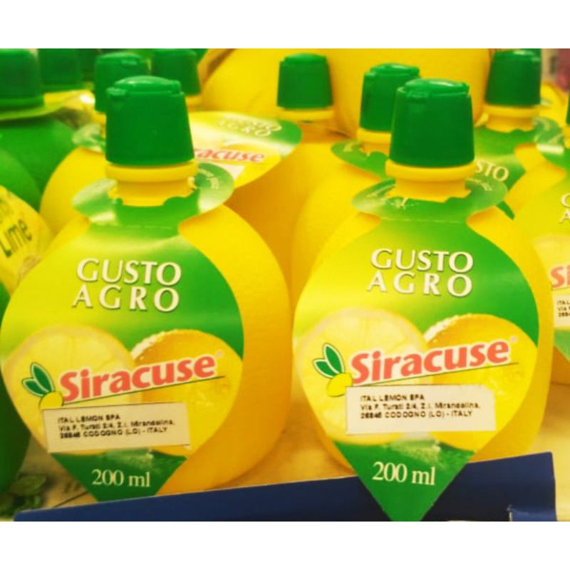

SIRACUSE GUSTO ARGO LEMON & LIME 200 ML