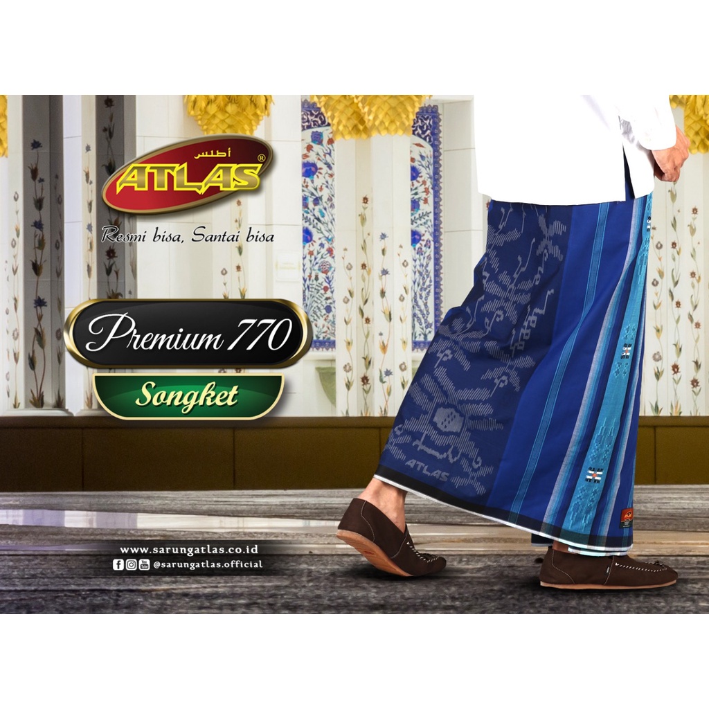 SARUNG ATLAS PREMIUM 770 SONGKET HARGA 10PCS