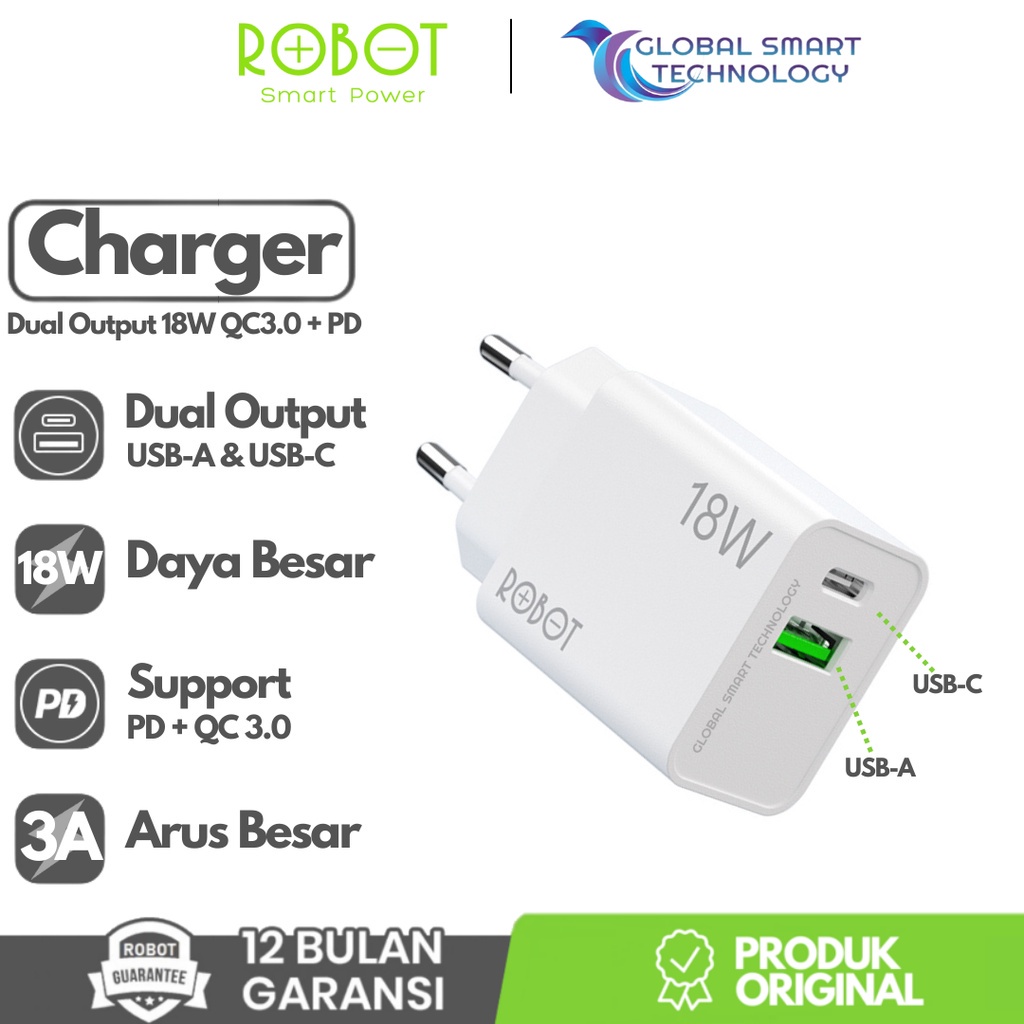 ROBOT CHARGER RT-F2 WHITE