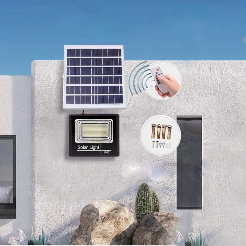 LAMPU SOROT SOLAR CELL LED TENAGA SURYA LAMPU TENAGA MATAHARI LAMPU SOROT 50W Outdoor cod Morinome