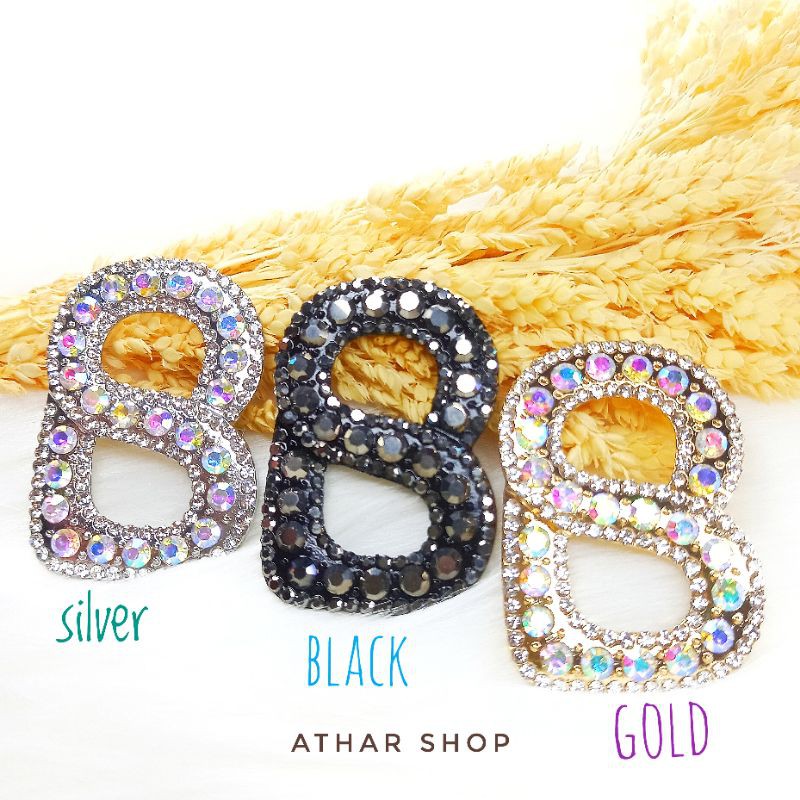 Bross Baju/Bros Huruf /brooch /Bros hijab Athar shop murah