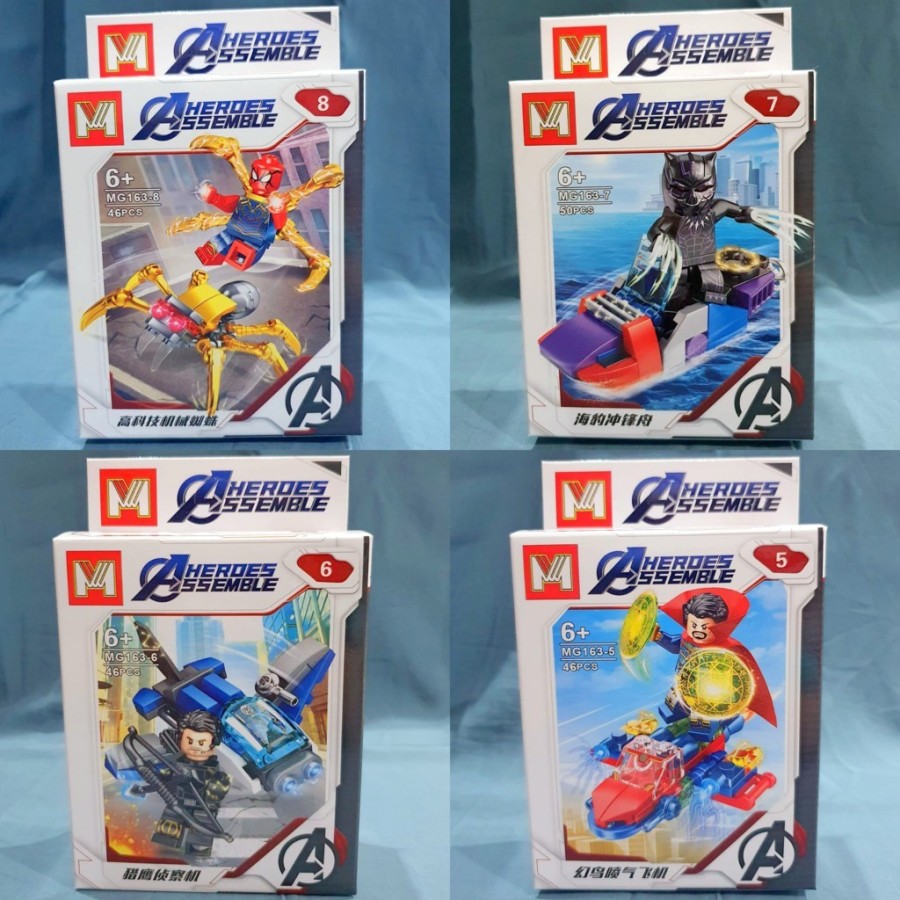 Lego Block Avengers Mobil 8 in 1 Digabung Jadi Mobil Besar