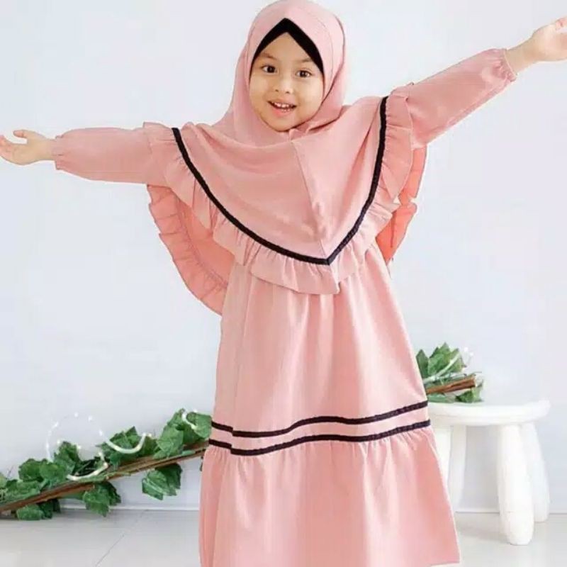 GAMIS ANAK TANGGUNG TERLARIS //YUMNA GAMIS KIDS//MOSCREP PREMIUM