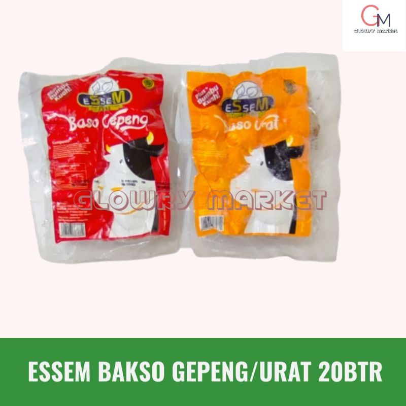 

ESSEM BAKSO SAPI GEPENG/URAT ISI 20BTR BASO SAPI BASO URAT BASO GEPENG BAKSO ESEM