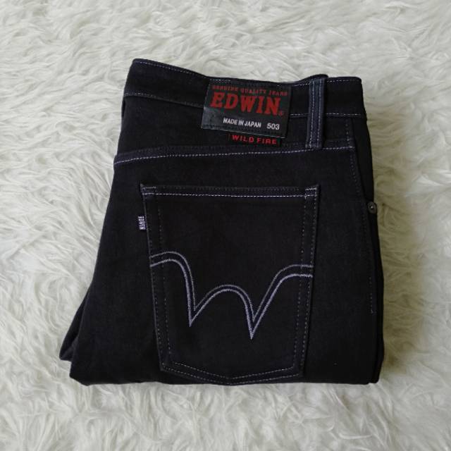 Celana Jeans Edwin 503 Japan Wild Fire Second Branded Import Original Shopee Indonesia