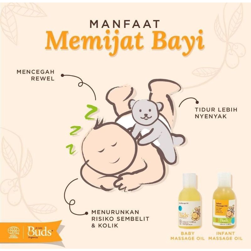 Buds Organics Baby Massage Oil - Minyak Pijat Gosok Bayi &amp; Anak