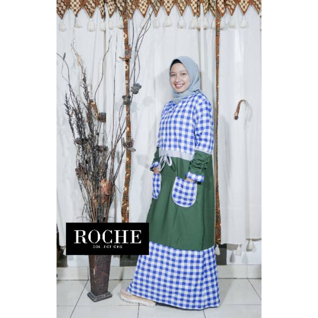 Gamis kotak kotak // Gamis Wanita // Murah Berkualitas