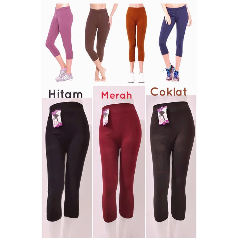 PROMO MURAH Legging 7/8 pendek import - celana senam 7/8 - celana gym pendek .