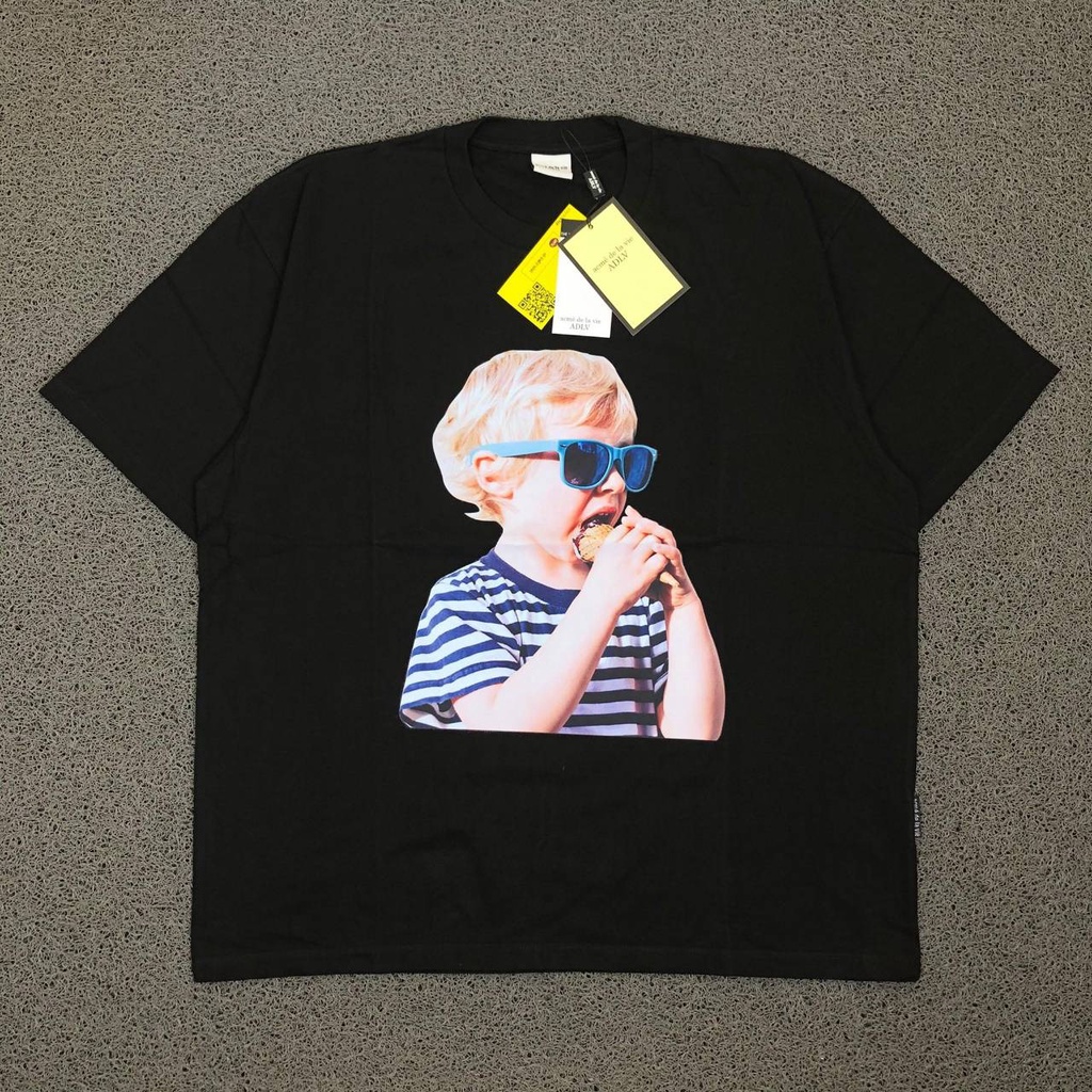 KAOS ADLV COOL KID DONUT BLACK TEES SHIRT