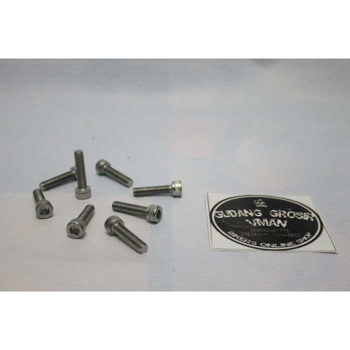 Baut L Stainless 6cm (Baut 10 , Mata Kunci L5) Panjang 6cm Stainless 304 M6