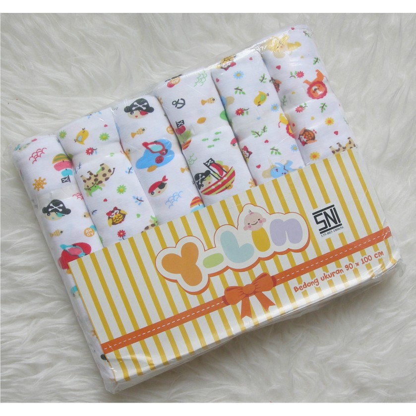 Jual grosir 6pcs Selimut bayi Bedong bayi 90x100cm 