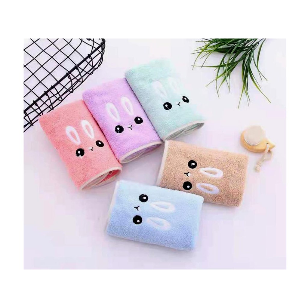 Handuk Dewasa Motif Boneka Bulu Lembut Uk 70 x 140 cm