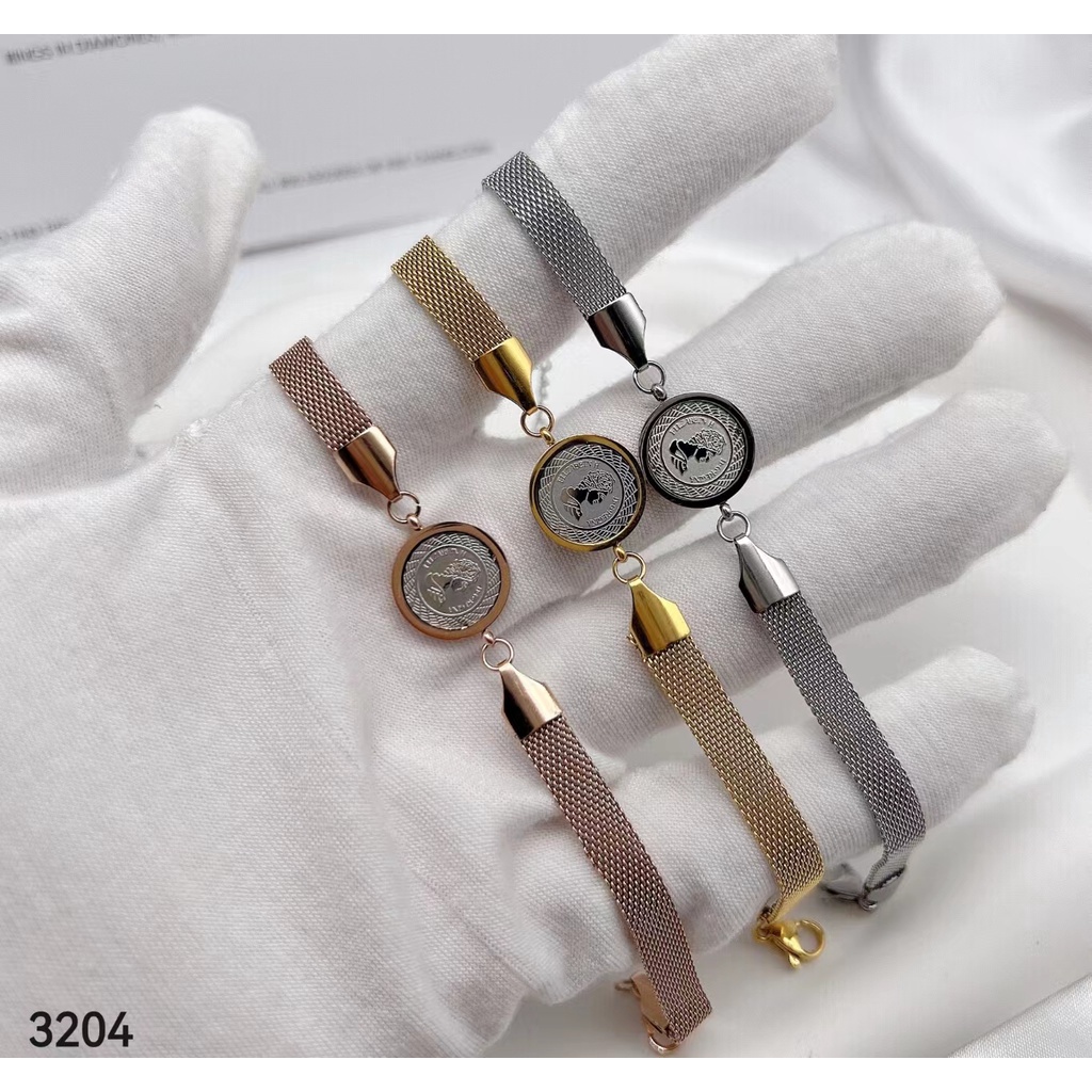 Set Titanium Perhiasan Kalung/Gelang Permata Fashion Jewellery 8630,3204