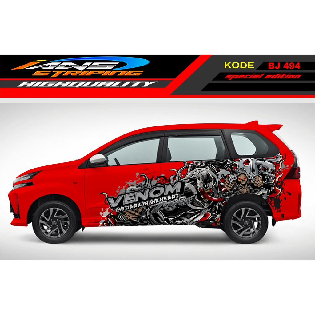 DECAL STICKER MOBIL AVANZA VENOM / STIKER MOBIL / STICKER MOBIL AVANZA XENIA / STIKER MOBIL KEREN