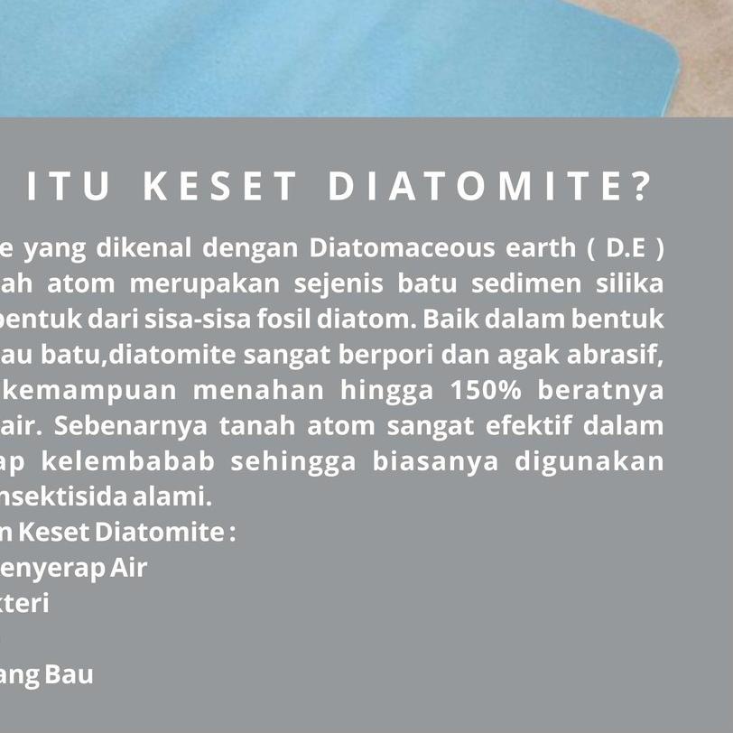 ♠ Keset Kamar Mandi / Keset Kaki Super Serap Anti Air Original Batu Diatomite by WEIS ➸