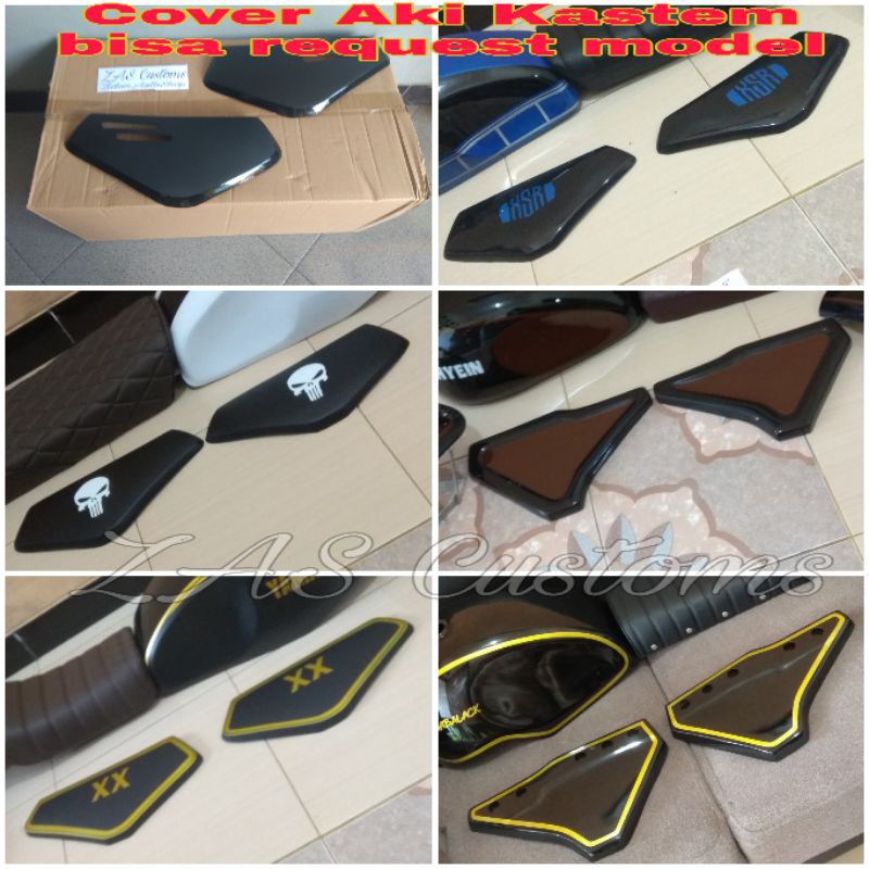 Cover Aki Side Cover Tutup Aki Box Aki Kempolan kastem vixion xsr tiger megapro scorpio byson dll