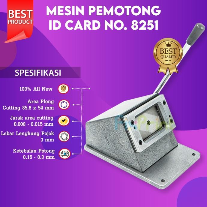 

Mesin Plong Pemotong Id Card Alat Potong Pvc Cutter Instant 85.6X54Mm