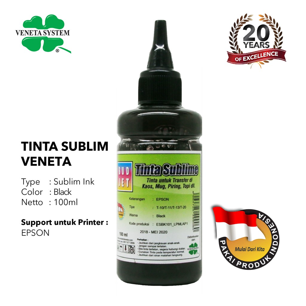 Tinta Sublim for Epson 100 ML / Tinta Sublime Budjet