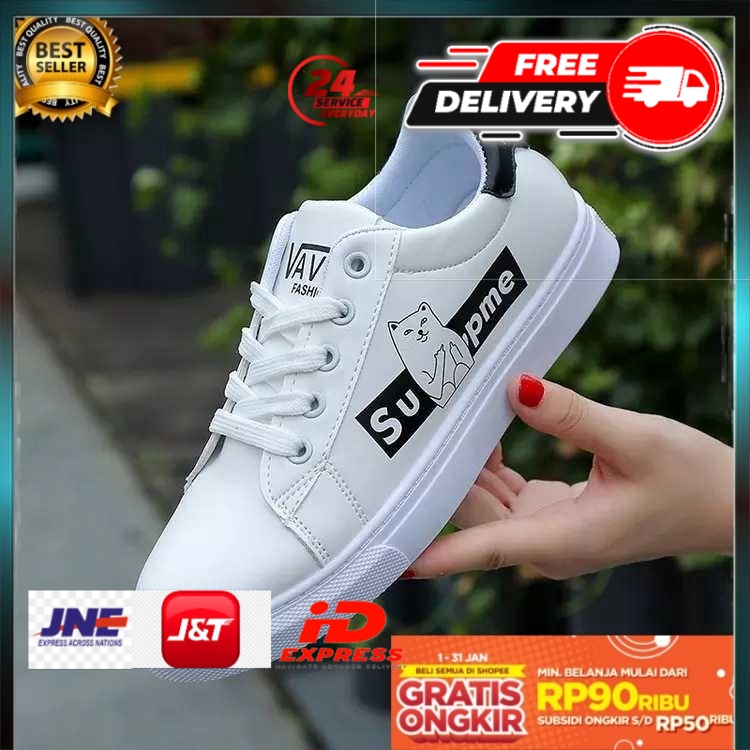 Sepatu Wanita Terbaru Kekinian Import Casual Branded Original td35 sneakers