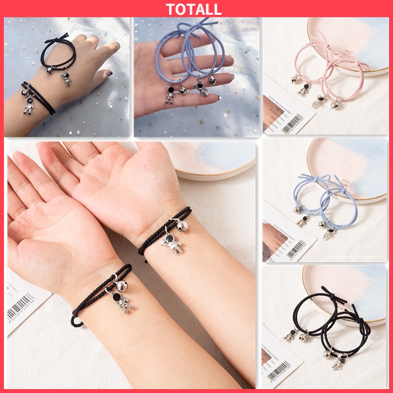 [✅READY STOCK] ❤️2 Pcs Gelang Couple Gelang Tali Karet Desain Astronot Untuk Pria Dan Wanita Gelang Couple COD Bracelets Fashion Simple Penjualan Panas Mode