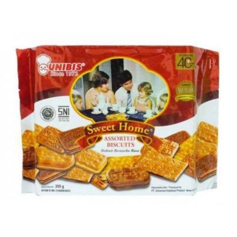 

BISKUIT UNIBIS SWEET HOME ASSORTED BISCUITS 255gr ROTI KUE KERING ENAK