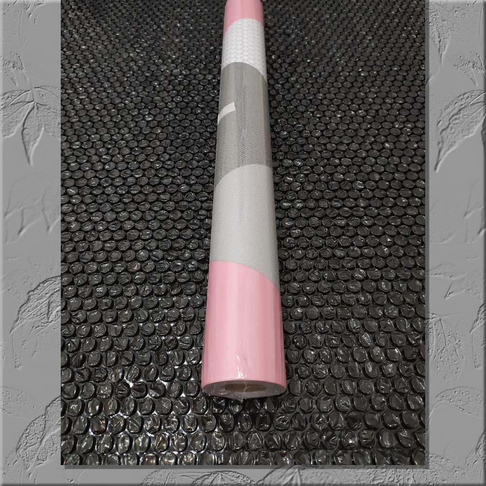 Gudang Wallpaper Stiker Dinding Bahan PVC Anti Air / Wallpaper Dapur Kamar Mandi /Segitiga Pink Bahan PVC Premium