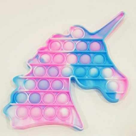 mainan pop it popit pencet-pencetan silikon bayi murah | mainan stimulasi bayi|  Mainan Sensori Anak-Galaxy Unicorn
