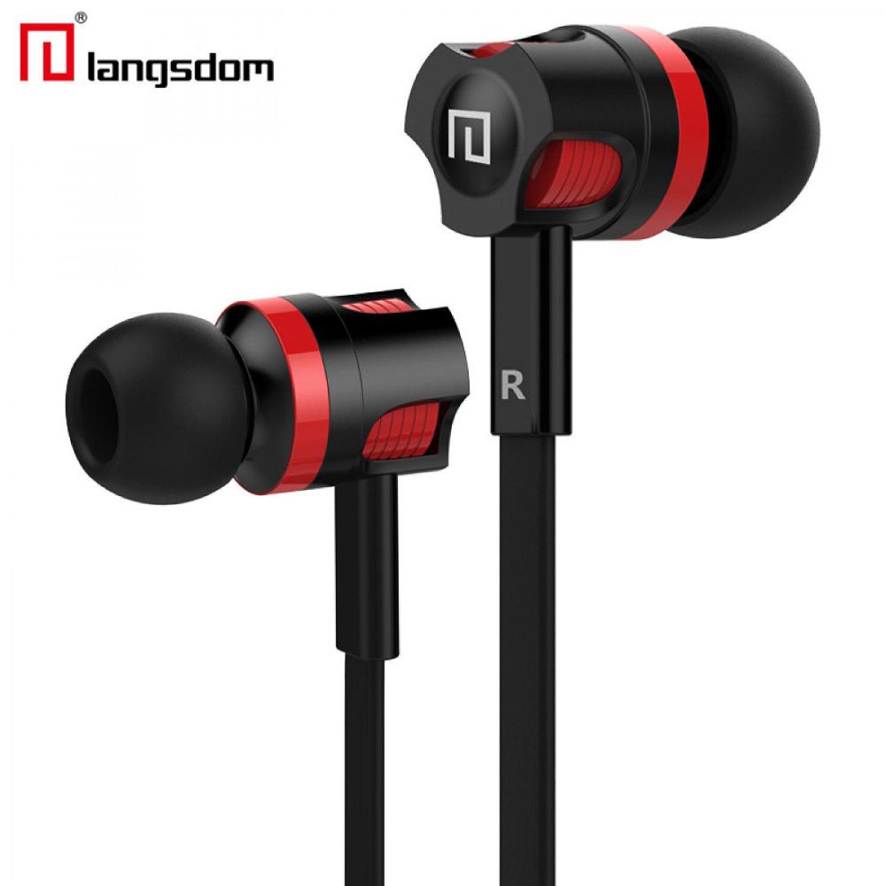 Update Langsdom Dynamic Super Bass Earphone Dengan Mic - Jm26 Diskon