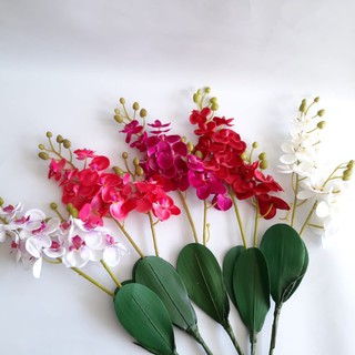  ANGGREK  BULAN  x2 35cm bunga  artificial plastik 
