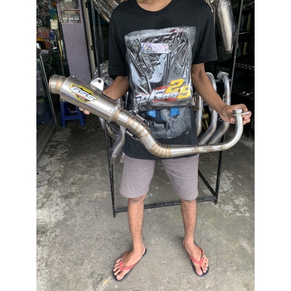 knalpot original gss racing muffler mio