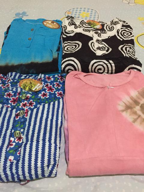 Pilih Warna Gamis Imma Kaos Pelangi Tiedye Batik Payung Jumbo Syari Jatuh Adem