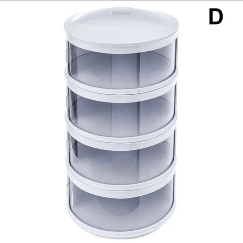 Rak Makanan 4 Susun Tudung Saji - Food Cover Storage 4 Layer Import