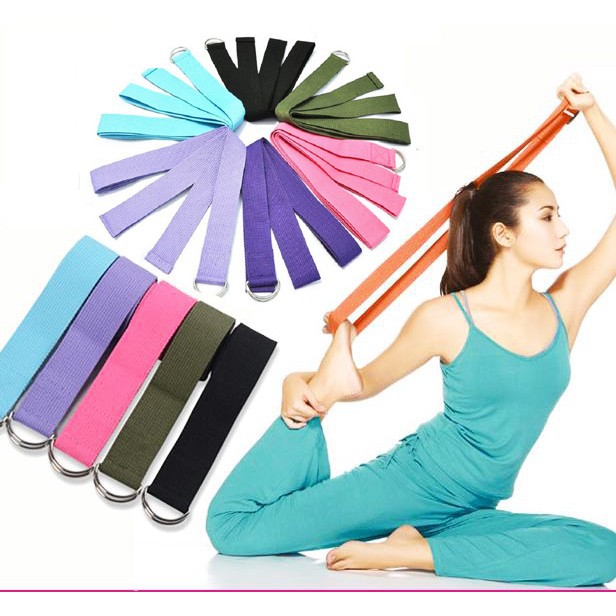 YOGA STRAP Yoga Belt Tali Yoga D ring Yoga Belt Yoga Kekinian Bia Melenturkan Badan strap Tahan Lama